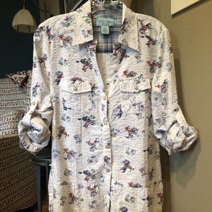 Tasha Polizzi Four Corners Tunic Snap Shirt Top Dress Rodeo Western Equestrian S